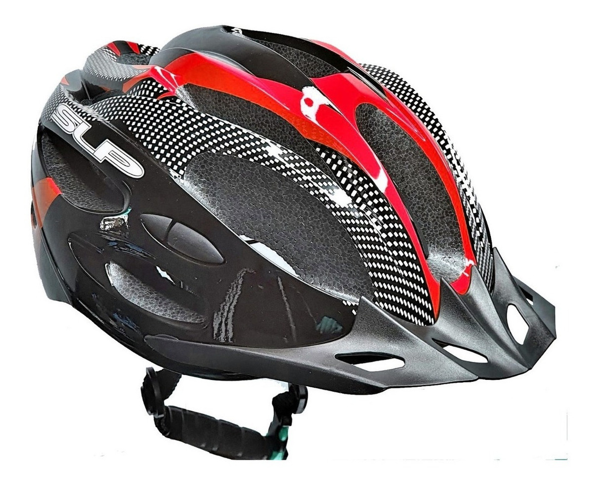 Casco De Ciclismo Slp Wt-032 Negro/rojo Único