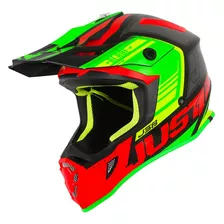 Capacete Just1 One J-38 Blade Red/lime/black Mx Cross Trilha