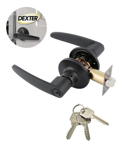 Cerradura Para Puerta Abatible Dexter 6676 Color Negro