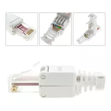 Conector Para Cable De Red Rj45 Cat6 De Armado Manual