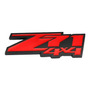 Emblema Z71 4x4 Cromo Rojo Chevrolet Pickup Silverado