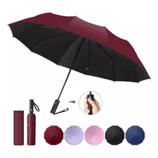 Viess Paraguas Sombrilla De Bolsillo, Paraguas Para La Lluvia, Uv Y Impermeable Automático Reversible Y Plegable Ligero Y Compacto Con Botón De Apertura Y Cierre Automático Para Hombres Y Mujeres