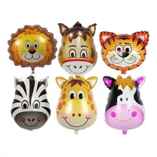 Globos Metalizados Animales 23cm X 10u - Cotillon Fiesta !!