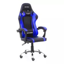 Silla De Escritorio Nextep Falkor Gamer Ergonómica Negra Y Azul