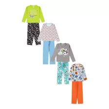 Lote 4 Pijama Infantil Juvenil Menina Menino Roupa Atacado