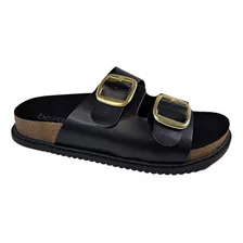 Papete Sandalia Beira Rio Birken Feminina Fivela