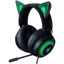 Auriculares Gamer Razer Kraken Kitty Negro Con Luz Rgb Led