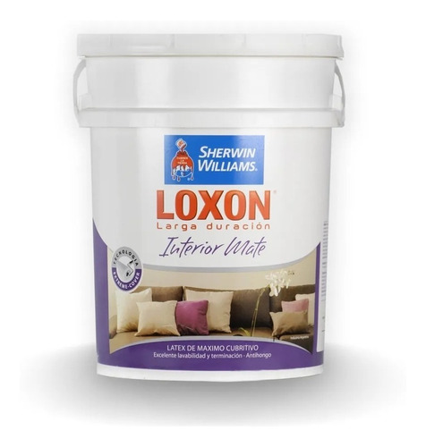 Loxon Latex Interior Larga Duracion 20lts Super Blanco