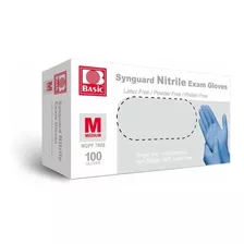 Basic Guantes De Examen De Nitrilo Azul Mdico, Sin Ltex Y