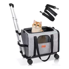 Transportín Morpilot Para Gatos Y Perros Con Ruedas Desmonta