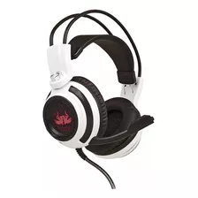 Headset Gamer Knup Kp-400 Usb/p2 Com Fio Preto E Branco 7.1