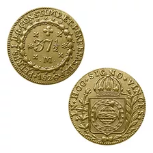 Moeda 37 1,2 Réis 1826 - M - 30,7mm - Vintém De Ouro - Cópia