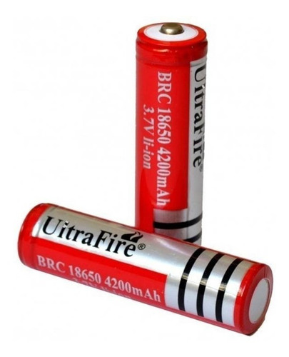 4 Pila Bateria De Litio Recargable 18650 Linternas Tactica De 3.7v De 4200 Mah Li-ion Oferta No Es Aa Pack De 4 Pilas