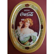 Coca Cola 1973 Mini Bandeja Reproducción Diseño De 1906