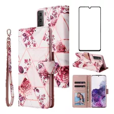 Funda Billetera + Protector Para Samsung Galaxy S21 Fe