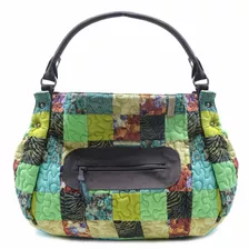 Bolsa Feminina Venetoria Clover Patchwork Giulianna Fiori