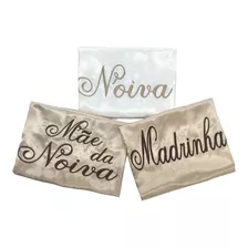 Kit 3 Robes Sendo 1 Com Renda Bordado Noiva Mãe Da Noiva