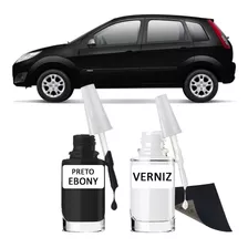 Tinta Tira Risco Automotivo Ford Fiesta Rocam Preto Ebony