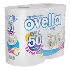 Papel Higiénico Ovella Plus 50 Mts Doble Hoja 32 Rollos