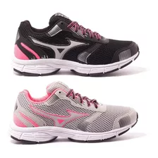 Kit 2 Pares Tenis Feminino Mizuno Confortavel Frete Gratis