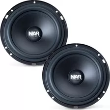 Par Alto Falante Nar Audio Medio 6 Pol Allegro 50w 4 Ohms Cor Preto