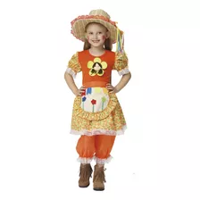 Vestido Festa Junina Quadrilha Infantil Caipira Com Flores