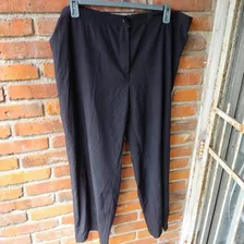 Pantalon Dama Negro Talle Grande Reco Comodo Sin Bolsillos