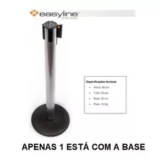 Pedestal Organizador Fila Easyline Personalizada Kit 2 Pçs
