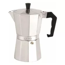 Cafetera Lexo 6 Pocillos Estilo Italiana Moka Espresso 