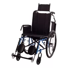 Cadeira De Rodas Angra 44cm Inflavel Azul Aço Até 100kg