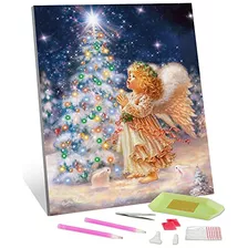 Kit De Pintura De Diamantes 5d Árbol De Navidad Ángel...