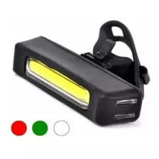 Luz Led Comet Recargable Verde Roja Blanca Para Bicicleta