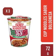 Cup Noodles Sabor Bolognesa 72gr Pack X3 Unidades