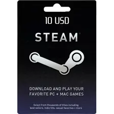 Tarjeta De Regalo Steam - Saldo Steam - 10 Usd - Solo Eeuu