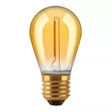 Pack X100 Lampara Led Mini Edison Gota Vintage Golden 1w 