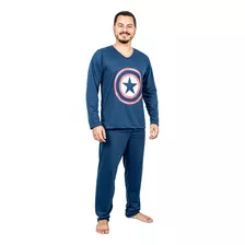 Pijama Masculino Adulto Longo Comprido Personagens Desenho
