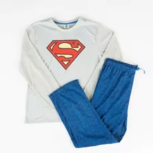 Pijama Hombre Superman Logo Otoño/invierno