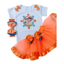 Roupa De Festa Infantil Moana Baby Fantasia Menina Promoção