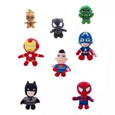 Kit 5 Pelúcias Super Heróis Marvel 