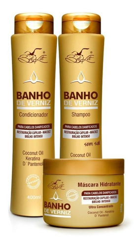 Kit Capilar Belkit Shampoo Condicionador E Mascara 3 Em 1