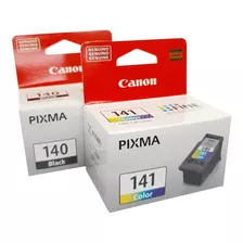 Kit 2 Cartucho Canon (140 Preto + 141 Color) Originais Novos