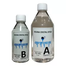 Resina Epoxi Cristal, Vidrio Liquido. Artesanías 750 Grs. 