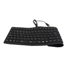 Teclado Flexível De Silicone Usb Dobrável Notebook 