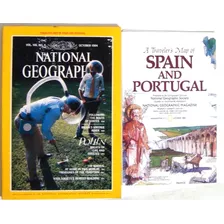 Mapas Nat Geo 2 España Portugal Europa 80x55 Galicia Bilbao