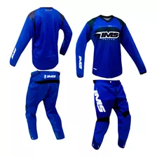Kit Conjunto Roupa Motocross Calça Camisa Ims Azul Total
