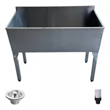 Tanque Industrial 1,00x54cm Aço Inox