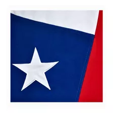 Bandera Chilena 120 X 180cm Estrella Bordada Calidad Suprime
