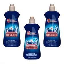 Finish Pack 3 Abrillantador Secante Para Lavavajillas 400ml.