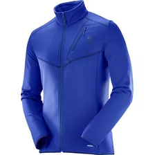 Casaca Masculina Salomon - Discovery Fz M Azul - Trail Runni