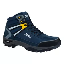 Bota Hiker Jeep Todoterreno 7450 Marino Mozt Para Hombre